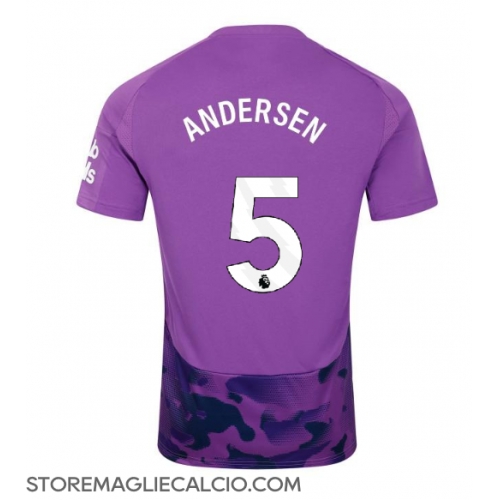 Fulham Joachim Andersen #5 Maglia Gara Terza Repliche 2024-25 Maniche Corte Fulham Joachim Andersen #5 Maglia Gara Terza Repliche 2024-25 Maniche Corte